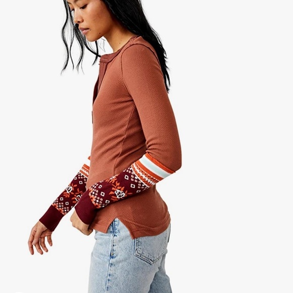 Free People Mikah Layering Cuff Shirt - Picture 2 of 7